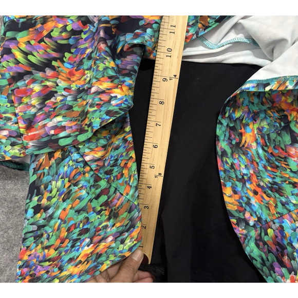 Dona Jo Skort Athletic Skirt Womens Sz 3 US XL Geometric Tennis Golf Pickle Ball - Picture 4 of 7